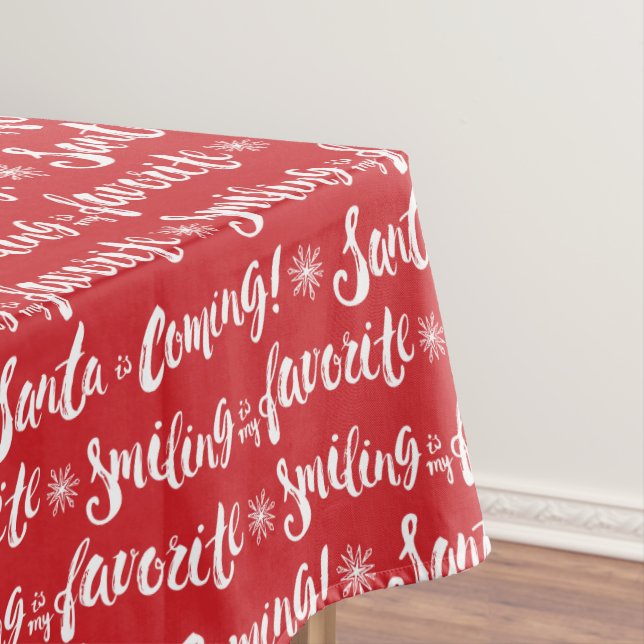 Buddy the Elf | Smiling is my Favourite Pattern Tablecloth (In Situ)