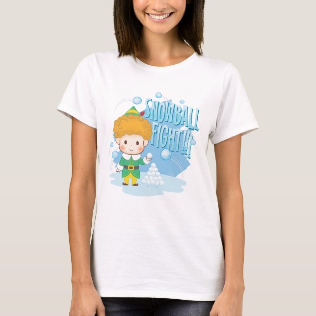 Buddy the Elf Snowball Fight! T-Shirt (Front)