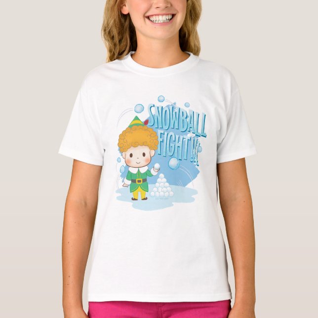 Buddy the Elf Snowball Fight! T-Shirt (Front)