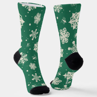 Buddy the Elf Snowflake Pattern Socks