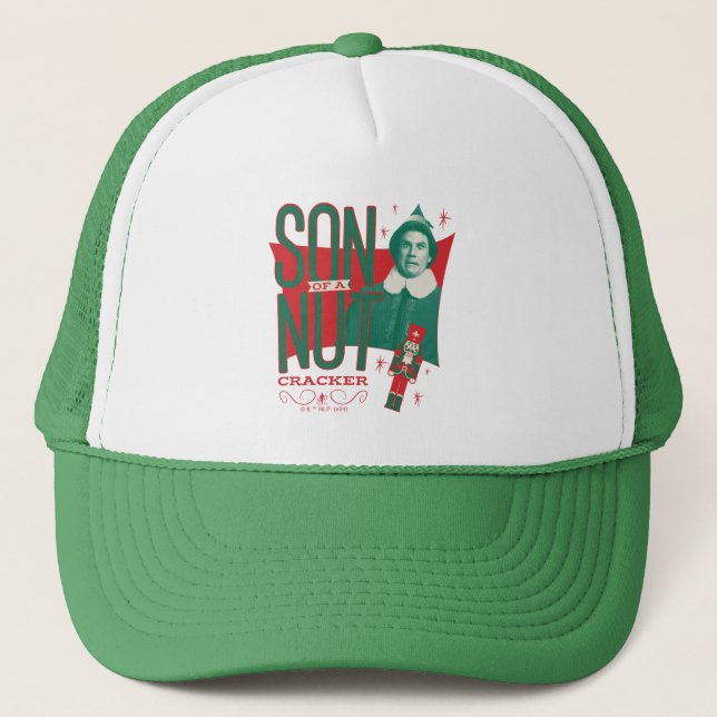 Buddy the Elf Son of a Nutcracker Trucker Hat (Front)