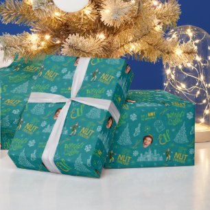 Buddy the Elf Teal Quote Pattern Wrapping Paper