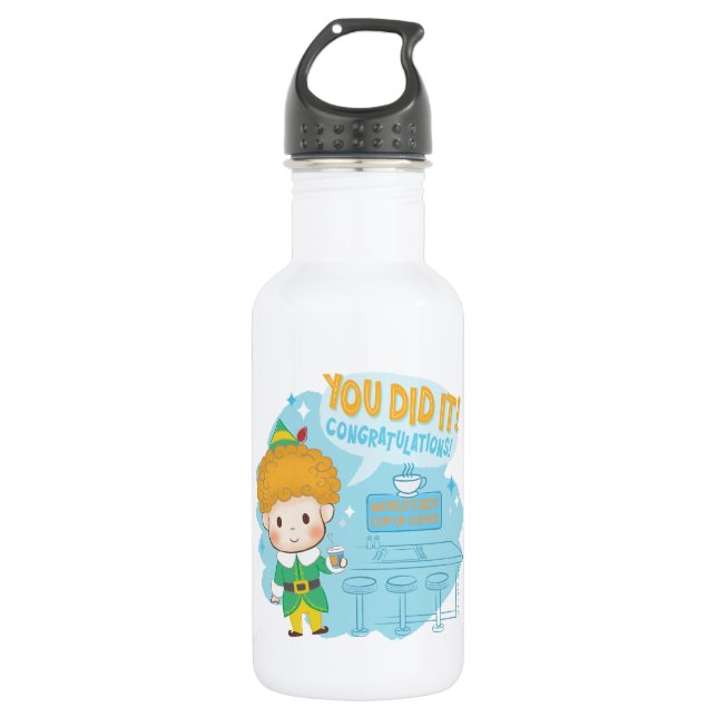 Buddy the Elf You Did It! Congratulations! 532 Ml Water Bottle (Front)