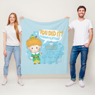 Buddy the Elf You Did It! Congratulations! Fleece Blanket