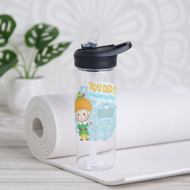 Buddy the Elf You Did It! Congratulations! Water Bottle (Yoga)