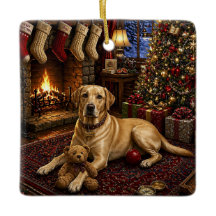 Buddy The Yellow Labrador Retriever Holiday