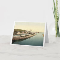 Bude, the lock, Cornwall, England vintage Photochr