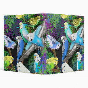 Budgerigars & Ferns Avery Binder