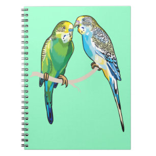 budgerigars notebook