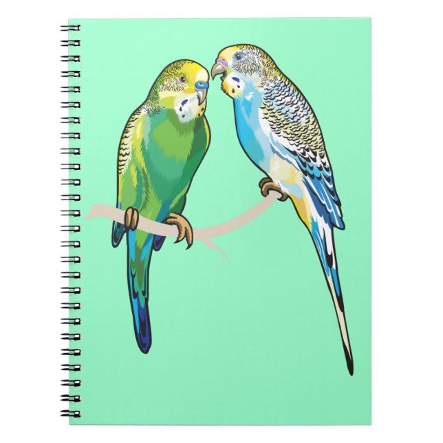 budgerigars notebook (Front)