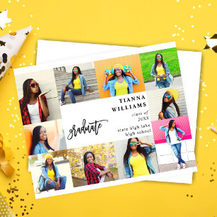 Budget 10 Multi Photo Graduation Announcement