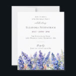 BUDGET 18th Birthday July Birth Month Flower<br><div class="desc">Create a beautiful summer birthday theme for your July celebration around July's Birth Flower - Blue Larkspur. Larkspur is also known as Delphinium.</div>
