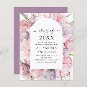 Budget 2022 Graduation Boho Dusty Pink Purple