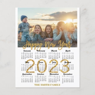 BUDGET 2023 Calendar Modern Family Photo Card