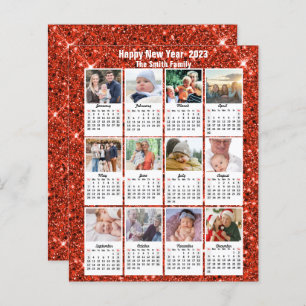 Budget 2023 Calendrier 12 Photo Carte Parties scin