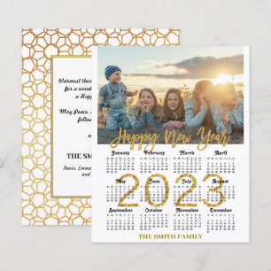 BUDGET 2023 Calendrier Carte photo familial modern