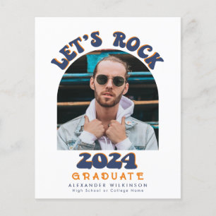BUDGET 2023 Retro Groovy Script GRAD Announcement Flyer