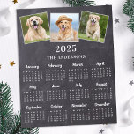 Budget 2025 Custom 3 Photo 12 Month Calendar Card<br><div class="desc">2025 Yearly Calendar Photo Cards - Send New Year Greetings or include in your Christmas cards, these photo calendar cards are perfect as Christmas and New Year cards to family and friends. Perfect to highlight or circle special family dates, anniversaries, birthdays, and reunions. Personalize these full year photo calendar cards...</div>