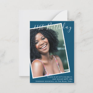 BUDGET 21st Birthday Invite PHOTO Keepsake