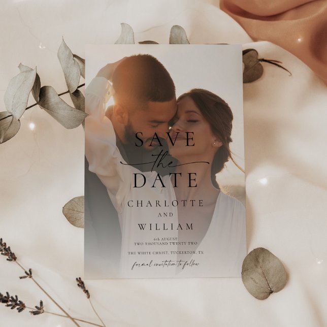 Budget 2 Photo Simple Wedding Save The Date (Creator Uploaded)