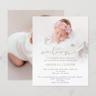 Budget 2 Photos Overlay Gold Welcome Birth