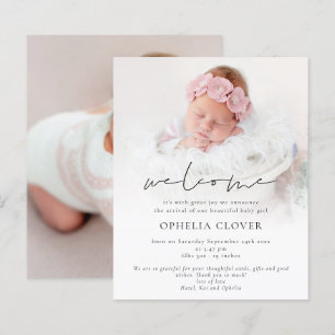 Budget 2 Photos Overlay Gold Welcome Birth