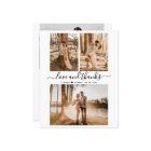 Budget 3 Photo Collage Wedding Thank You Card