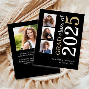 Budget 4 photo White Gold 2025 Graduation Announce