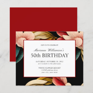 Budget 50th Birthday Feminine VINTAGE FLOWERS