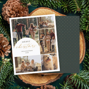 Budget 5 Photo Collage Arch Merry Christmas Photo