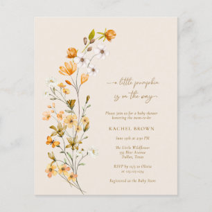 BUDGET A Little Pumpkin Is On The Way Baby Shower