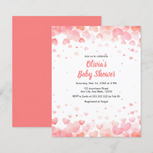 Budget A Little Sweetheart Baby Shower Invite