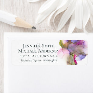 Budget Abstract Rainbow Purple Wedding