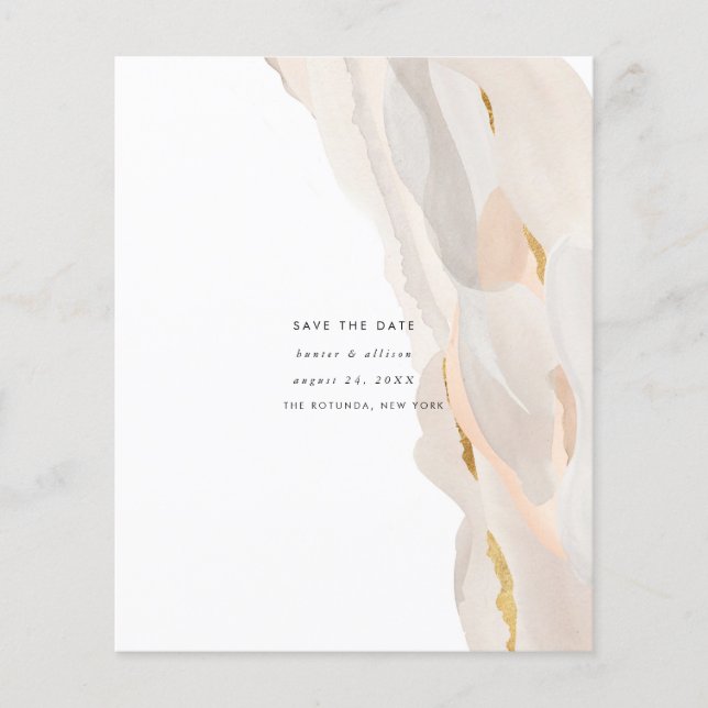 Budget Abstract  Save the Date Flyer (Front)