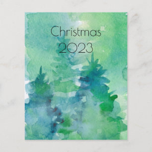 Budget Abstract Trees Holiday Paper Sheet