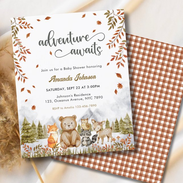 Budget Adventure Woodland Animals Baby Shower (Creator Uploaded)