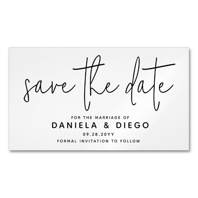 Budget Affordable Save the Date Magnets (Front)