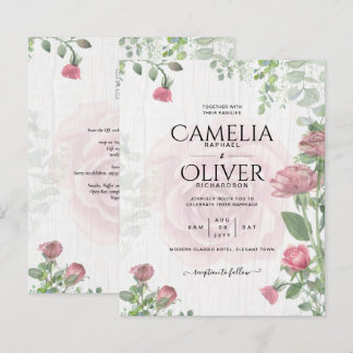 Budget All-in-1 Dusty Pink Roses Floral Wedding