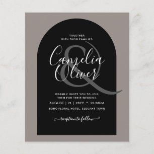 BUDGET All-in-1 Wedding Script Ampersand Arch Flyer