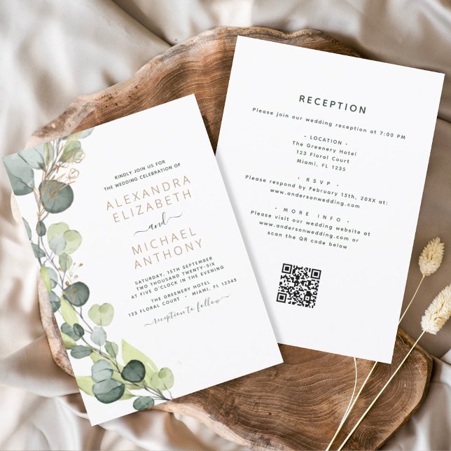 Budget All in One Eucalyptus QR Code Wedding (Creator Uploaded)