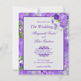 Budget All in One Flowers and Purple Frame  