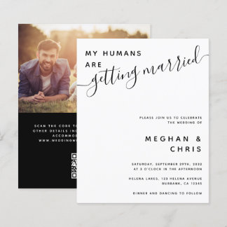 Budget All in One QR Code Wedding Invitation