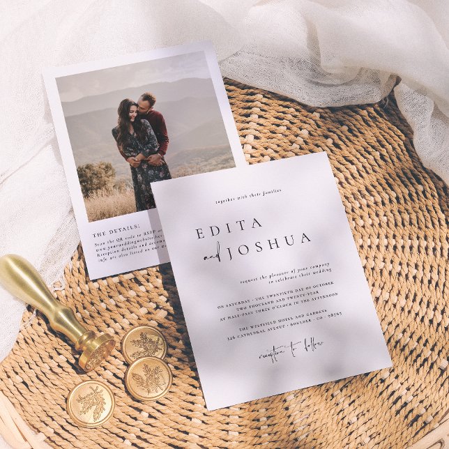 Budget All In One QR Code White One Photo Wedding (Creator Uploaded)