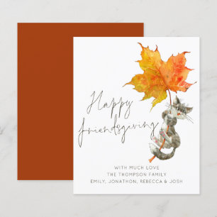 Budget Animal Chat Bonne Carte d'Action d'Ami