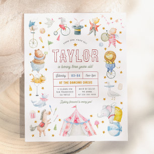 Budget Animal Circus Carnival Birthday Party