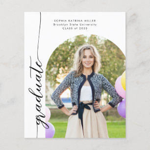 Budget Arch Graduate Photo Graduation Announcement
