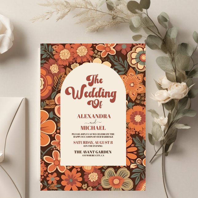 Budget Arch Groovy Retro 70s Floral Wedding (Creator Uploaded)