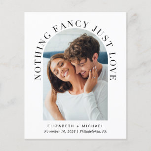 Budget Arch Photo QR Code Wedding Invitation