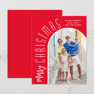 Budget Arrondi Joyeux Cartes photos rouges de Noël