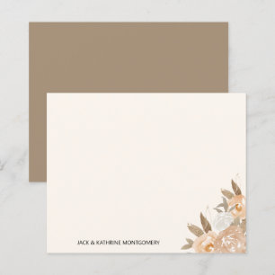 Budget Automne Floral Élégant carte de note person